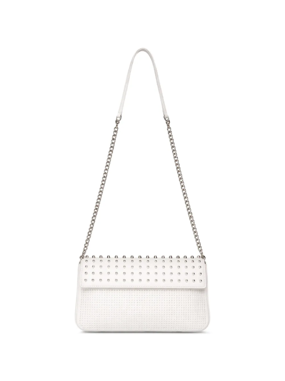John Richmond stud-embellished shoulder bag - Bianco