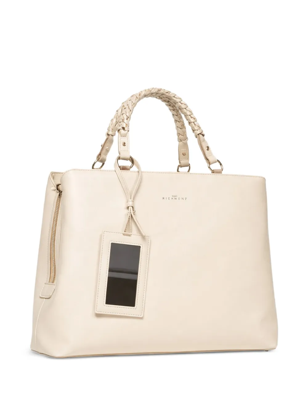 John Richmond Leren shopper Beige