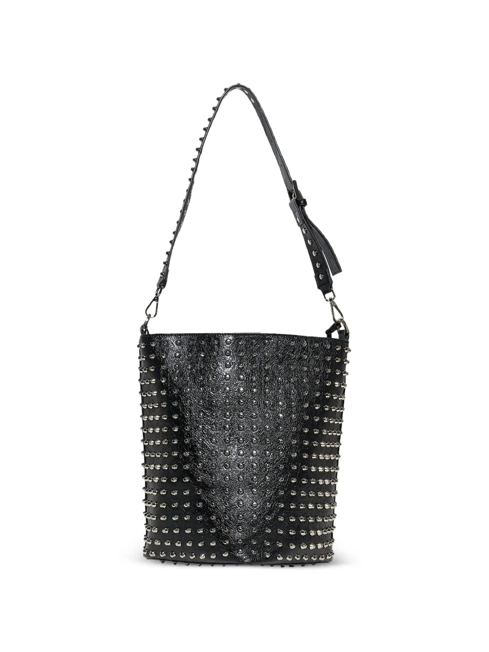 John Richmond Bucket-tas met studs Zwart
