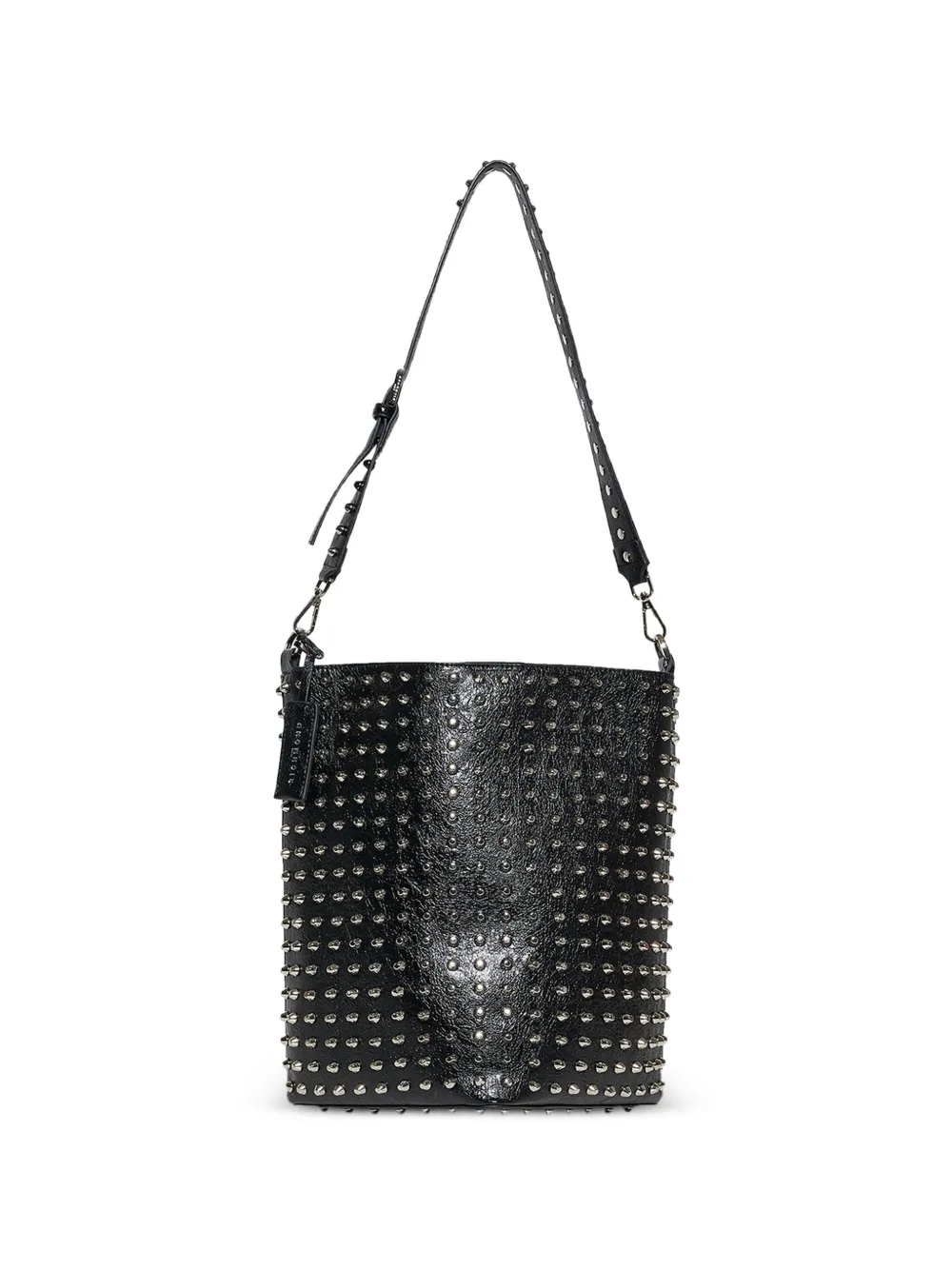 John Richmond Borsa a secchiello con borchie - Nero