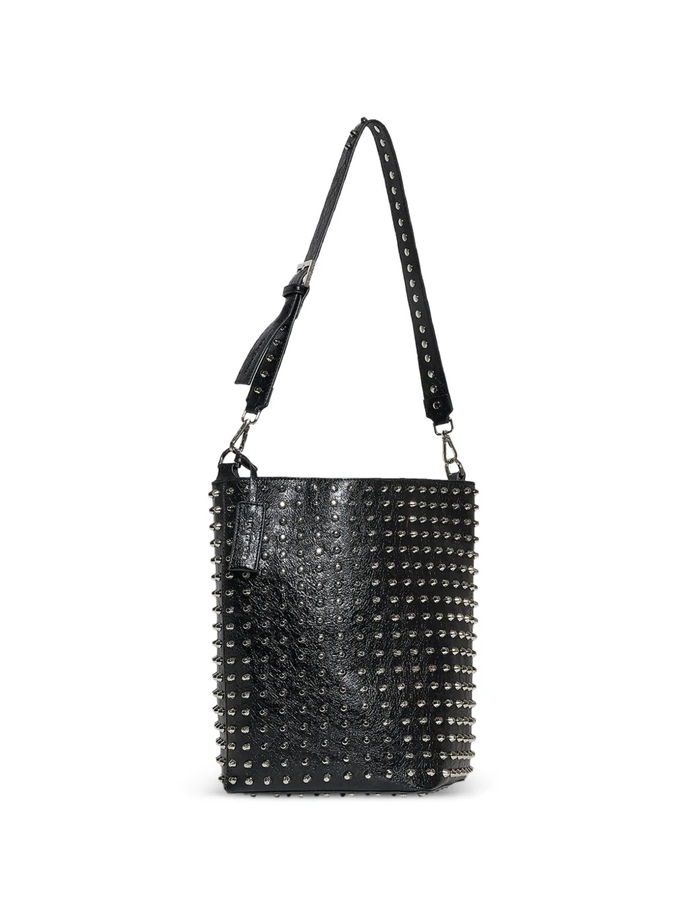 John Richmond Bucket-tas met studs Zwart