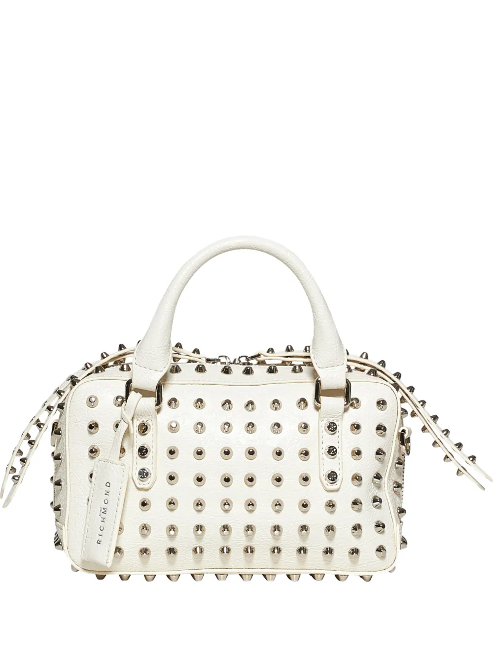 John Richmond studded clutch bag - Bianco