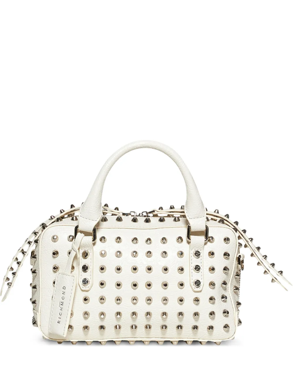 John Richmond studded clutch bag - Bianco
