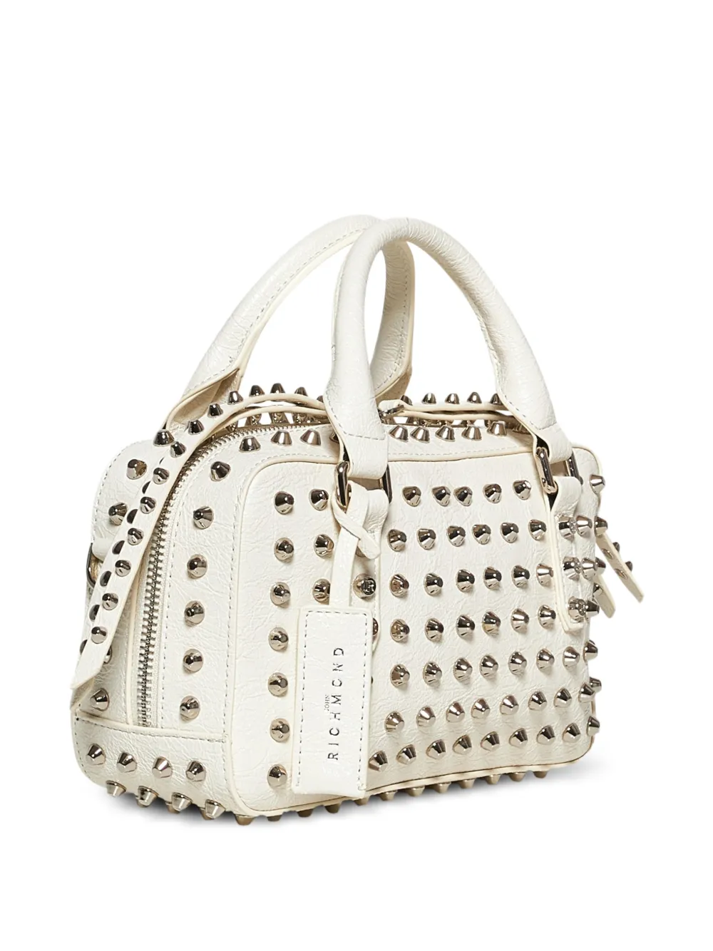 John Richmond Clutch met studs Wit