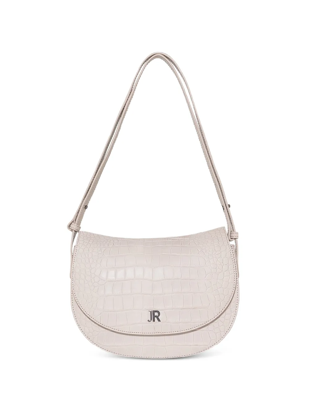John Richmond croc-effect leather shoulder bag - Toni neutri