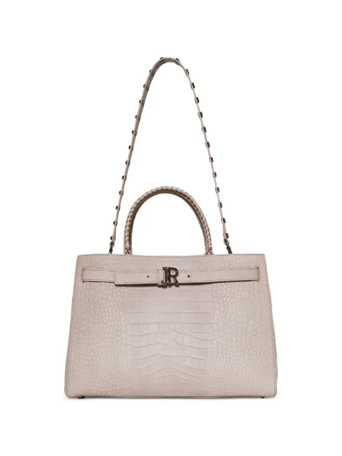 John Richmond croc-effect stud-embellished tote bag