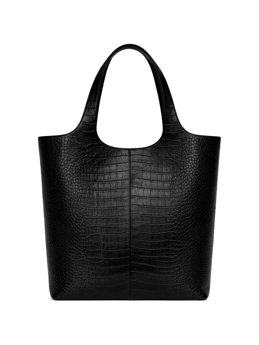 John Richmond Shopper met krokodillen-reliëf en ketting-detail Zwart