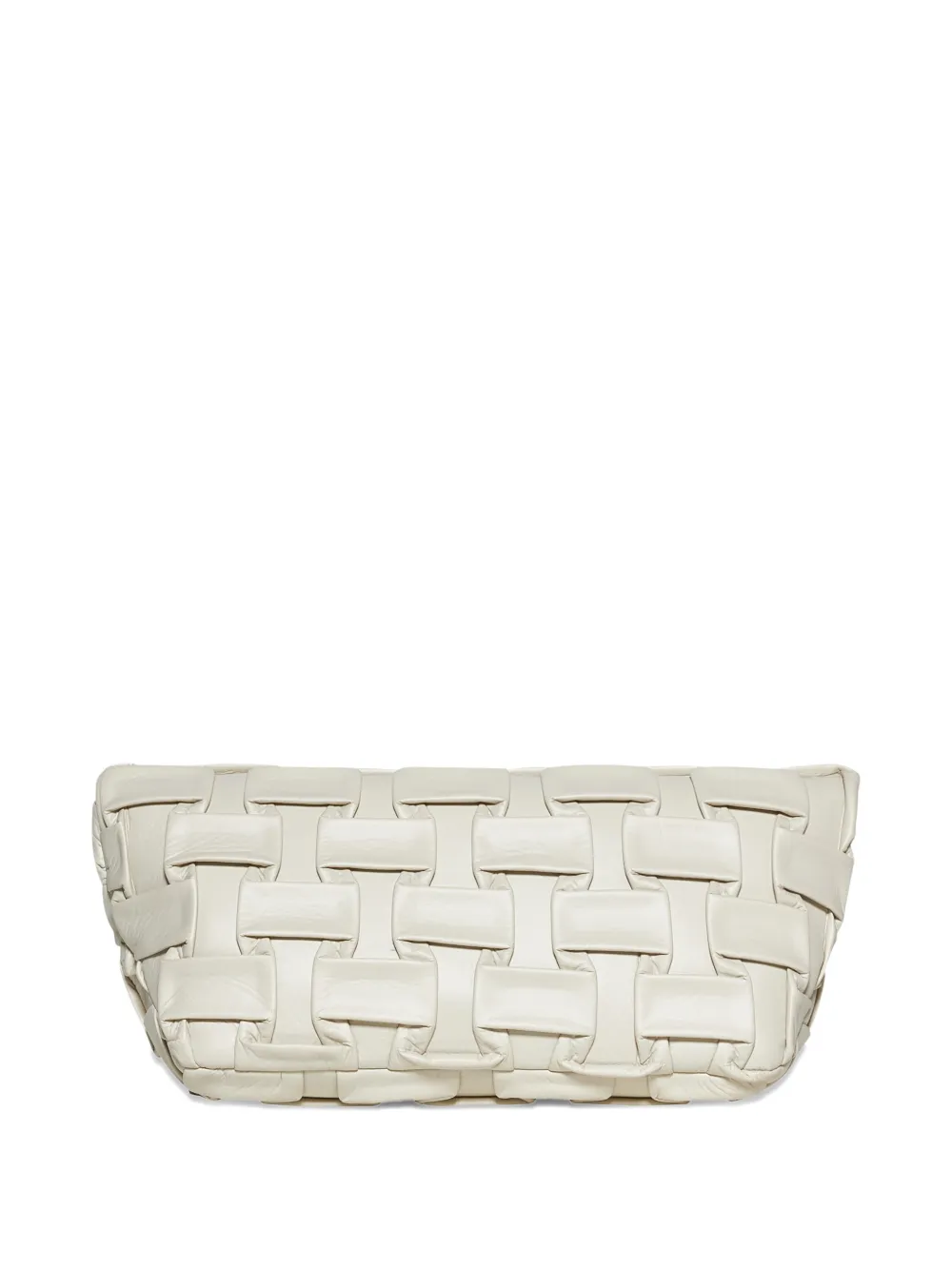 John Richmond Geweven clutch Wit