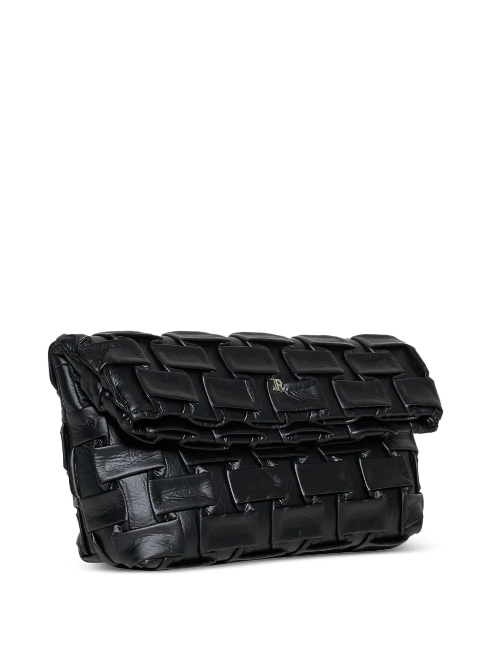 John Richmond Geweven clutch Zwart