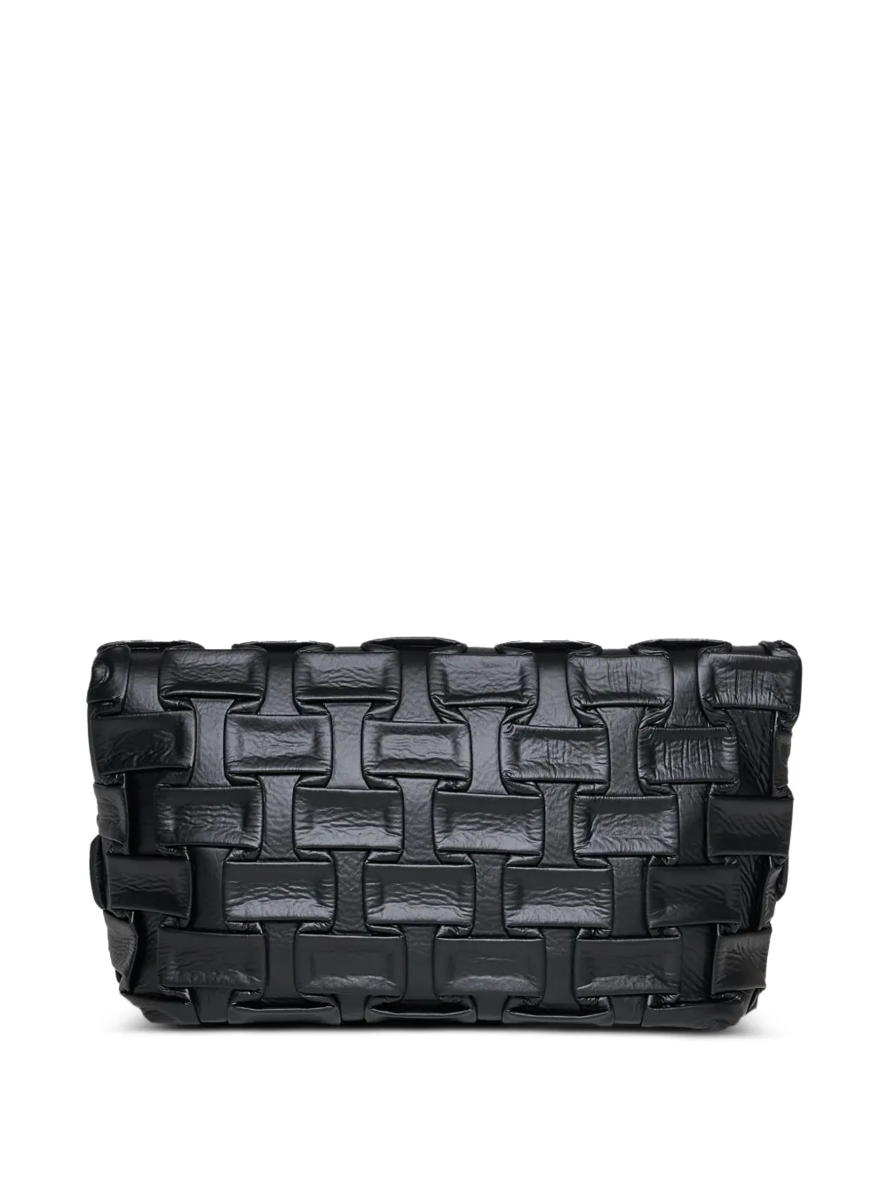 John Richmond Geweven clutch Zwart