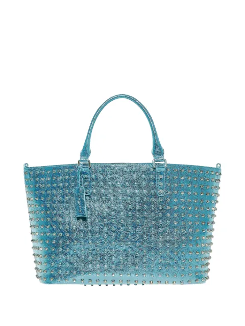 John Richmond studded metallic tote bag