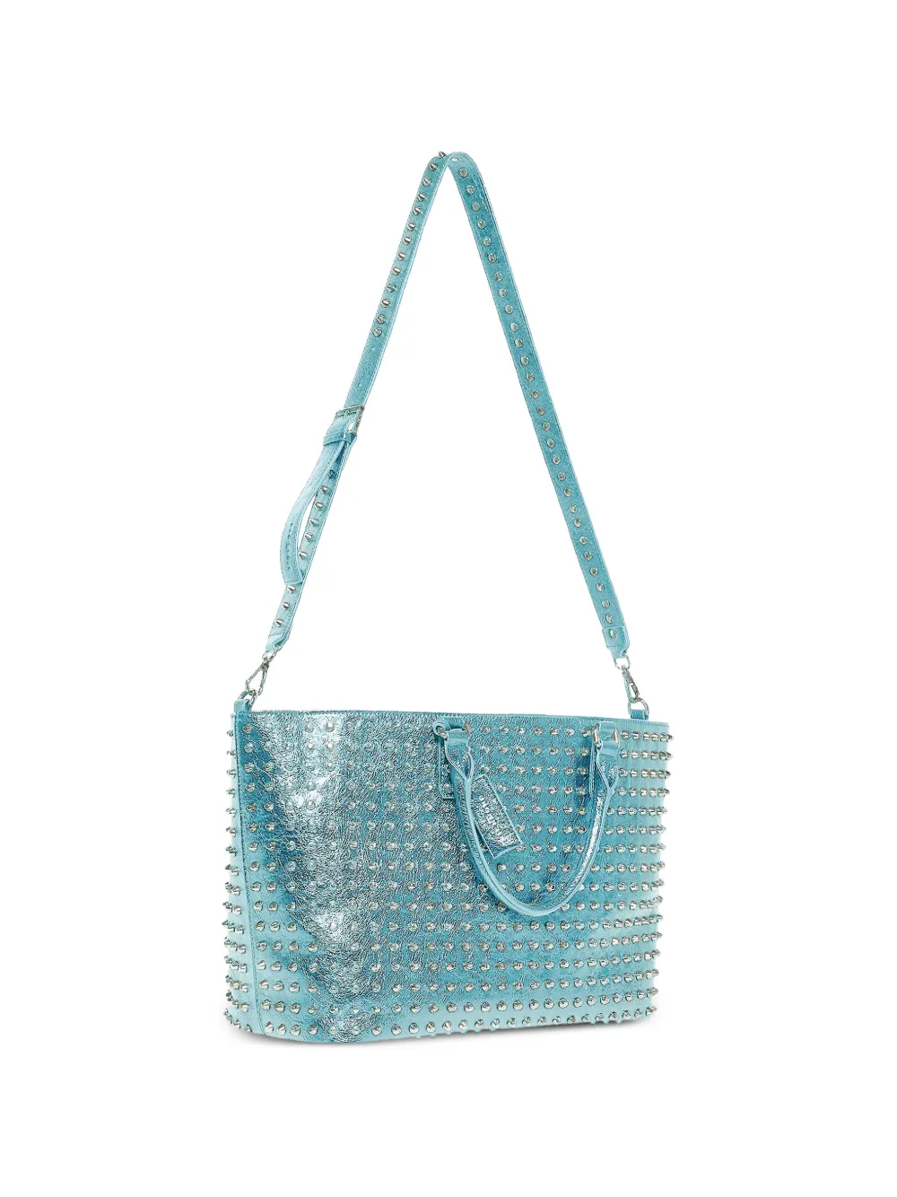 John Richmond Metallic shopper Blauw