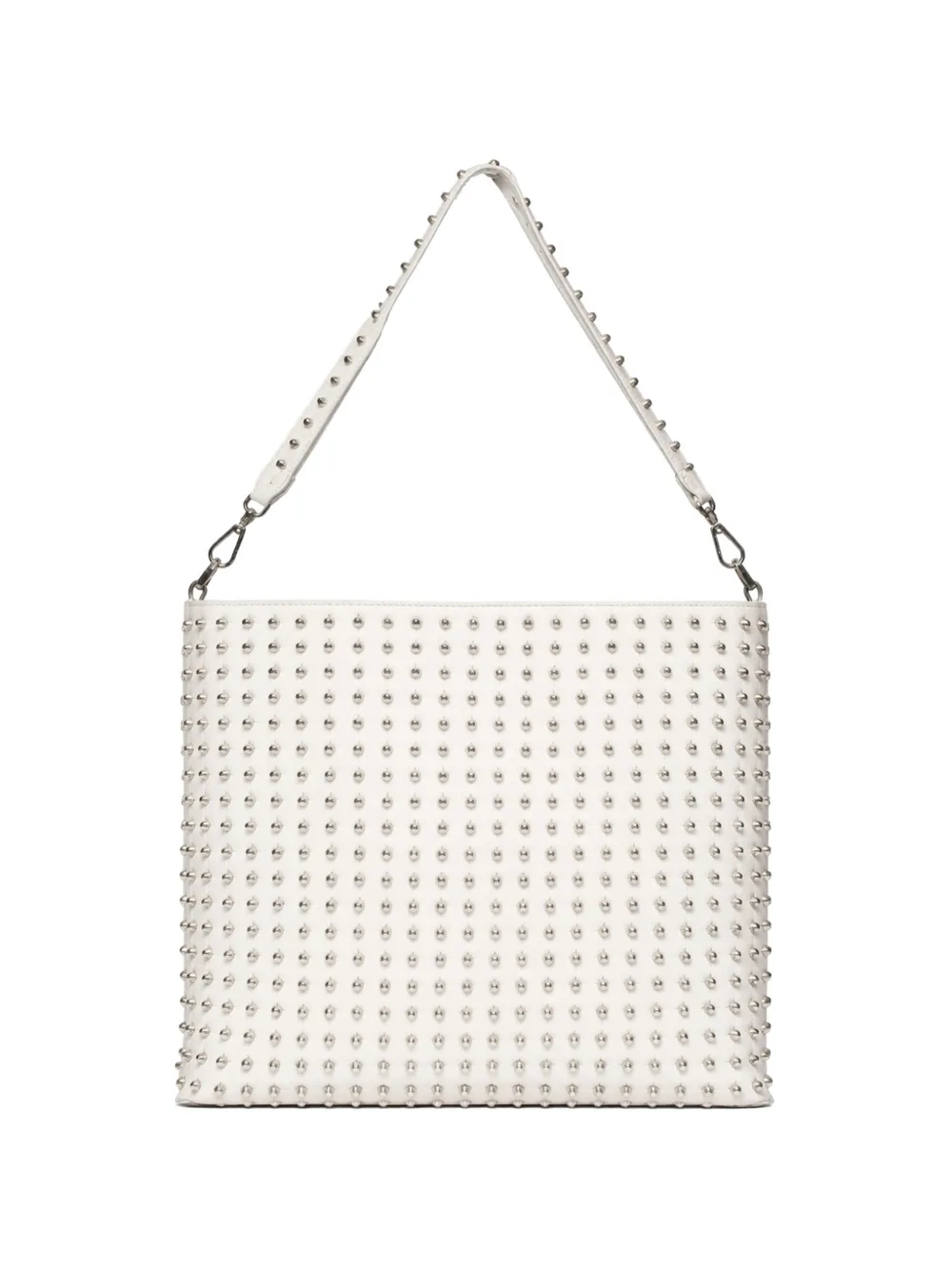 John Richmond stud-embellished shoulder bag - Bianco