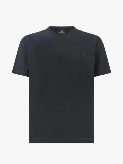 Paul & Shark T-shirt in jersey con scollo a V