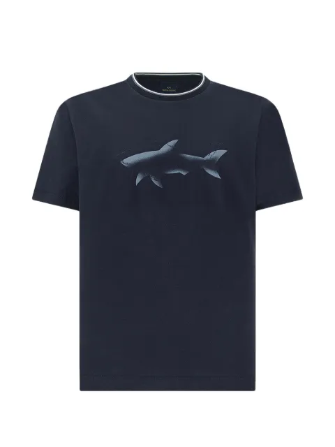 Paul & Shark shark-print cotton T-shirt
