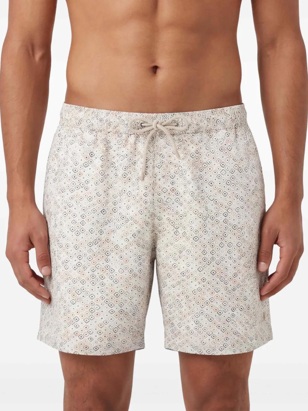 Paul & Shark Zwembroek met print Beige