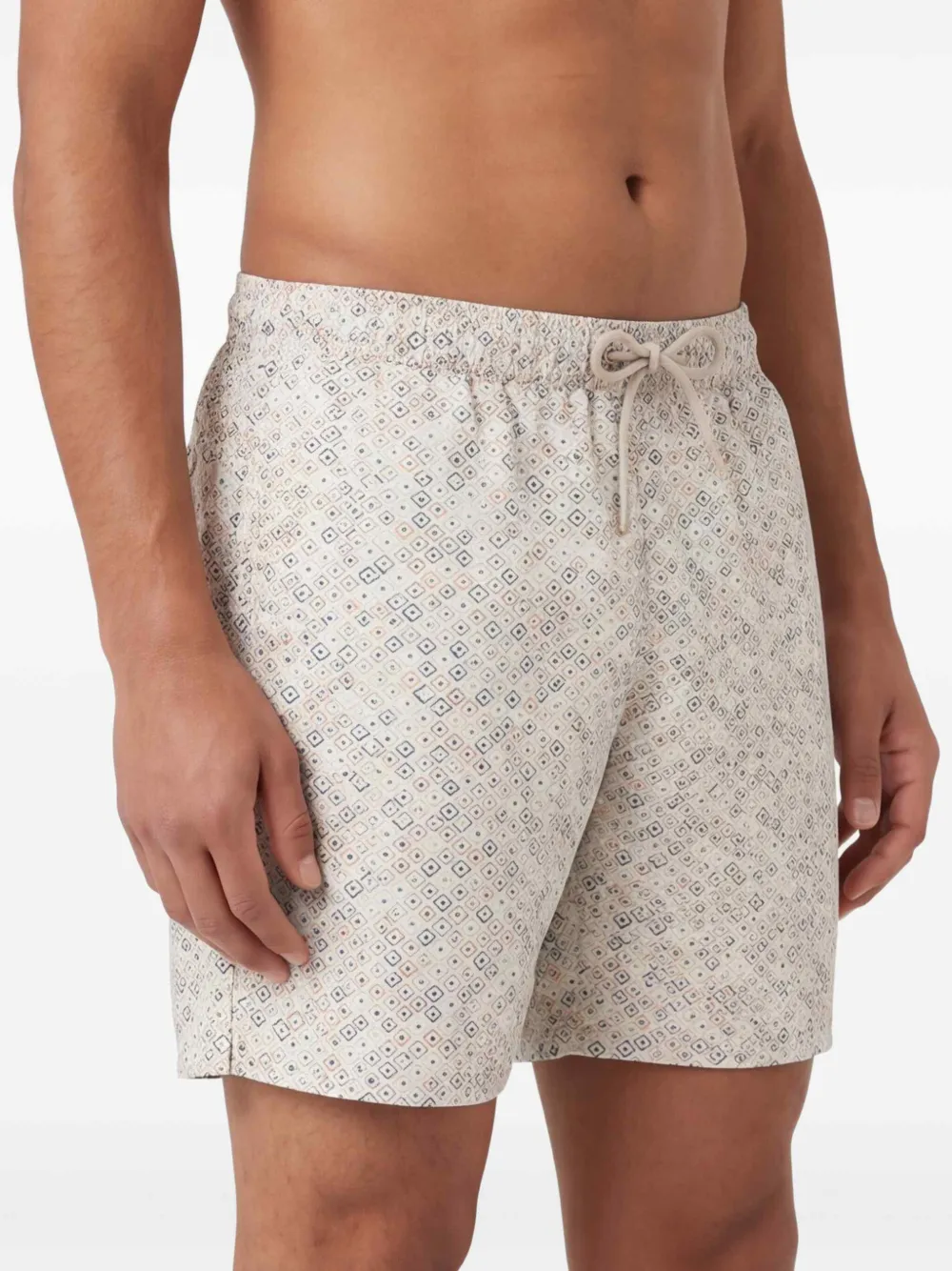 Paul & Shark Zwembroek met print Beige