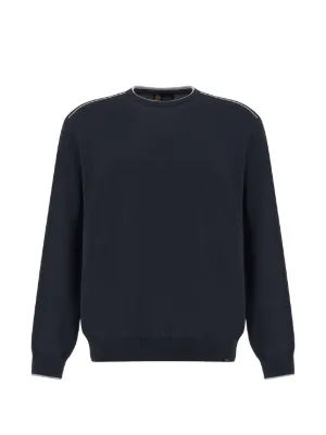 Moncler Grenoble padded-shoulder Sweater | Blue | FARFETCH