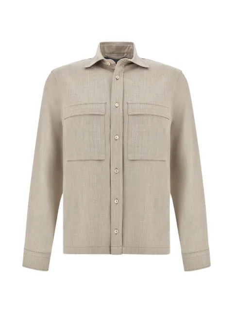 Paul & Shark jersey pockets overshirt