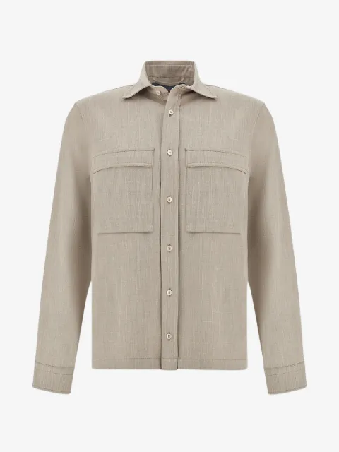 Paul & Shark jersey pockets overshirt