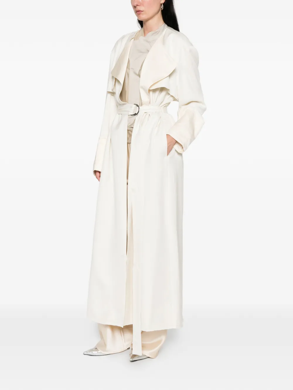  Entire Studios Vela Belted Trench Coat - Neutrals 