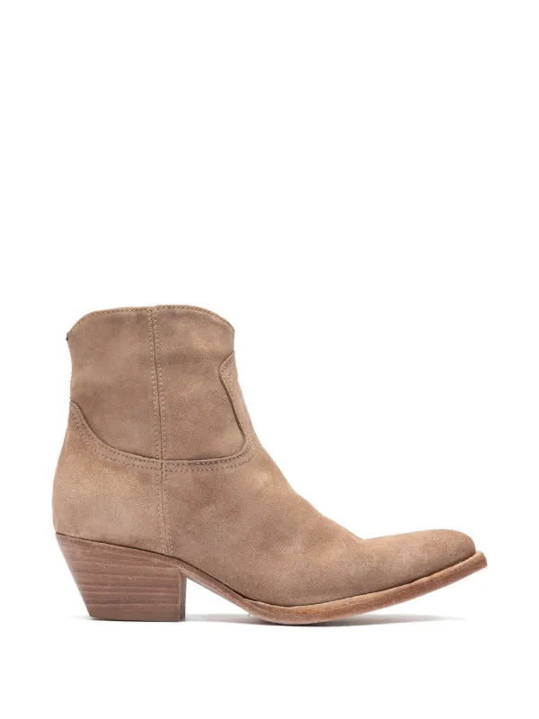 Officine Creative Wanda Side-zip Boots in Neutrals