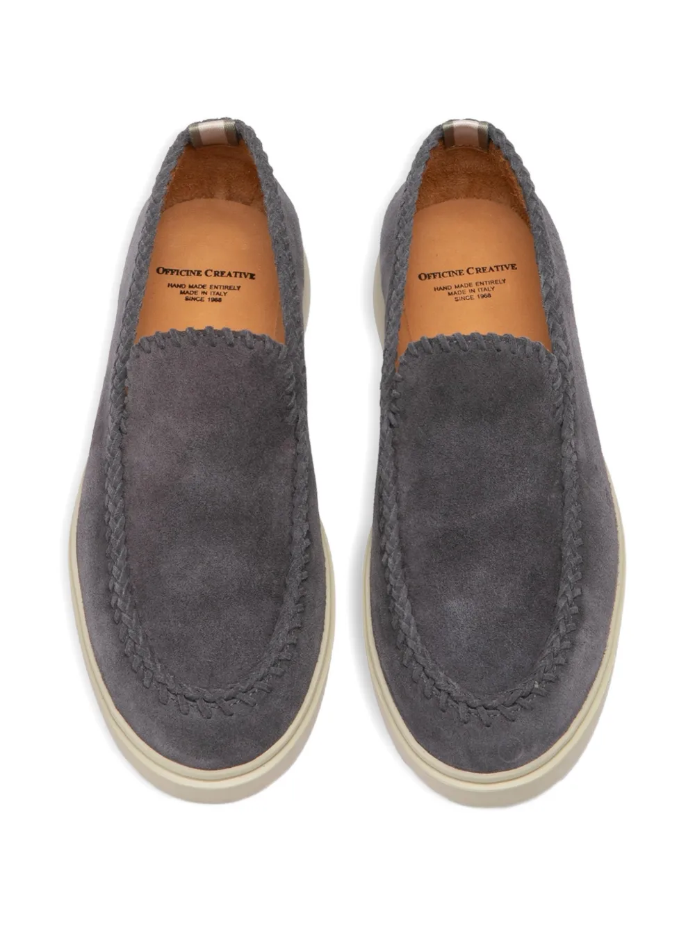 Officine Creative Bones 104 leren sneakers Grijs