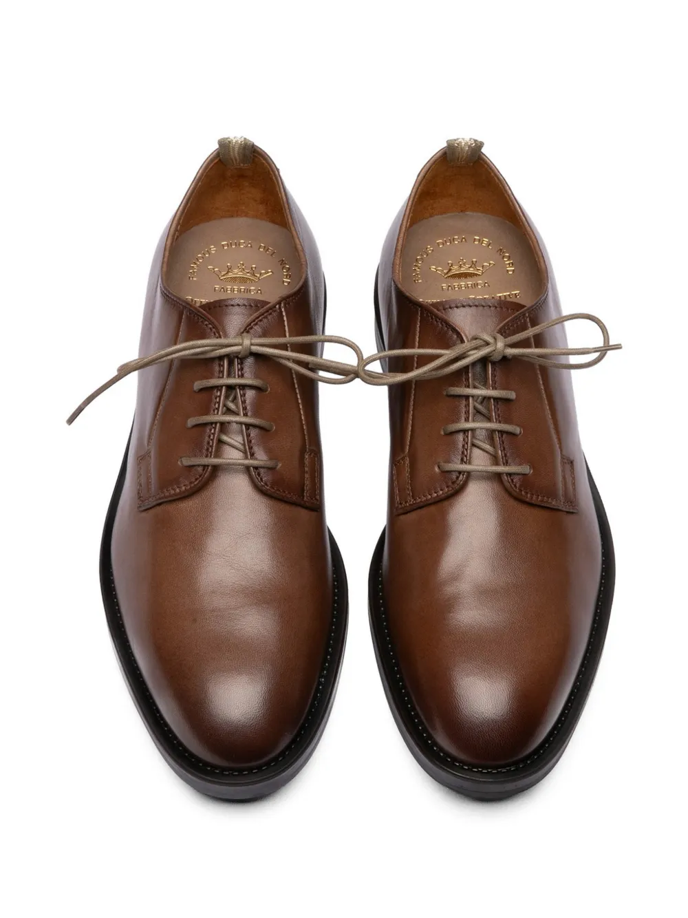 Officine Creative Aero leren derby schoenen Bruin