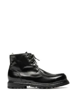 Giorgio Armani Zip Leather Boots | Black | FARFETCH