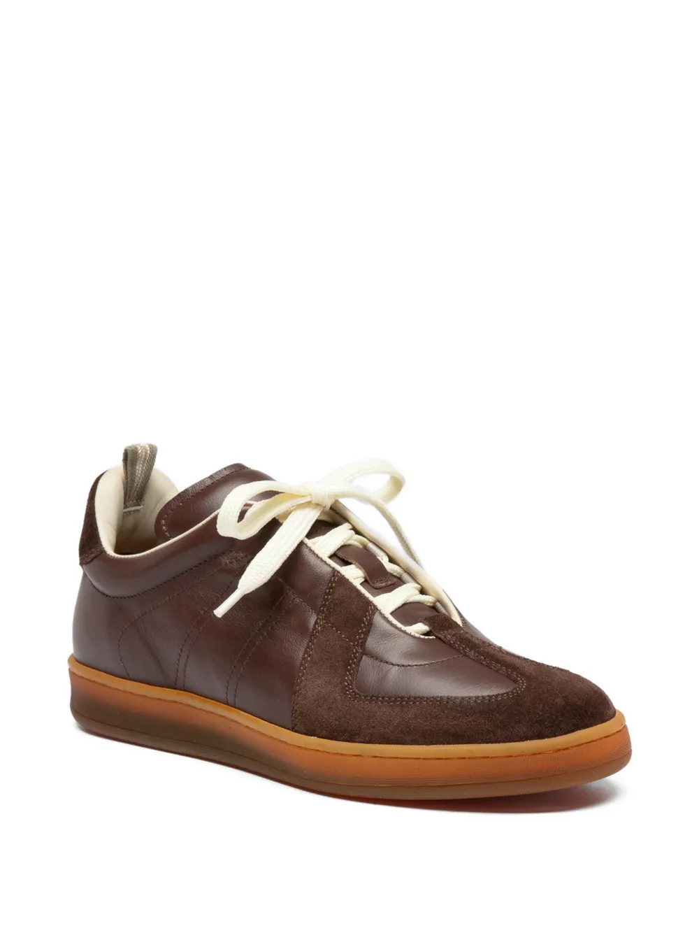 Officine Creative Militia 102 leren sneakers Bruin