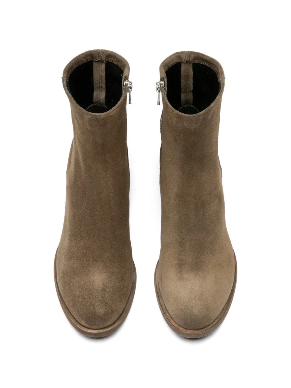 Officine Creative Denner 127 leren laarzen met rits Bruin