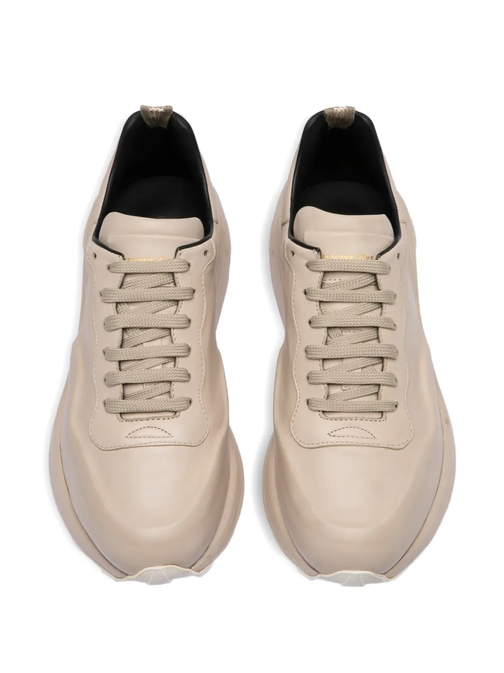 Officine Creative Sphyke 001 sneakers met plateauzool Beige