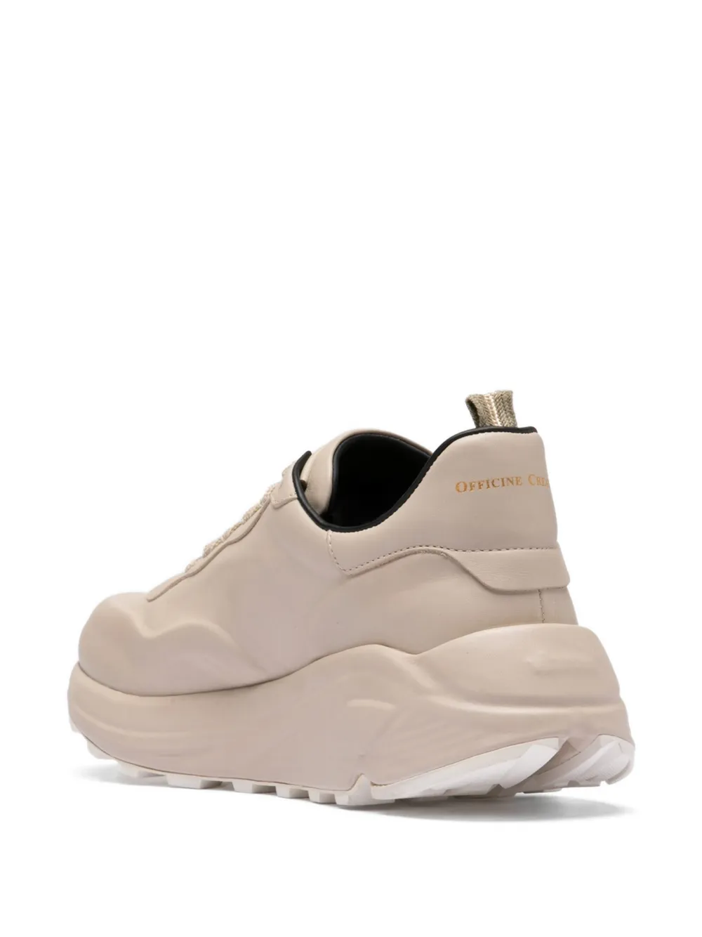 Officine Creative Sphyke 001 sneakers met plateauzool Beige