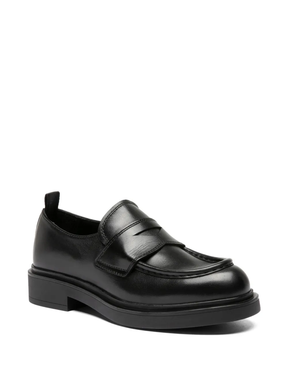 Officine Creative Engineer 101 leren loafers Zwart