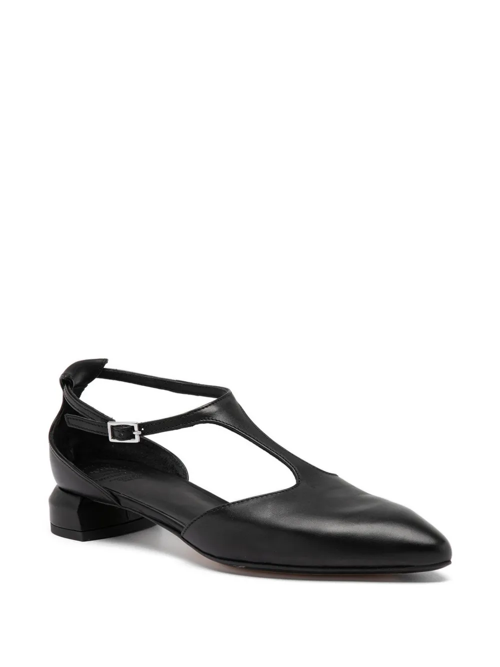 Officine Creative Sage leren pumps met T-bandje Zwart