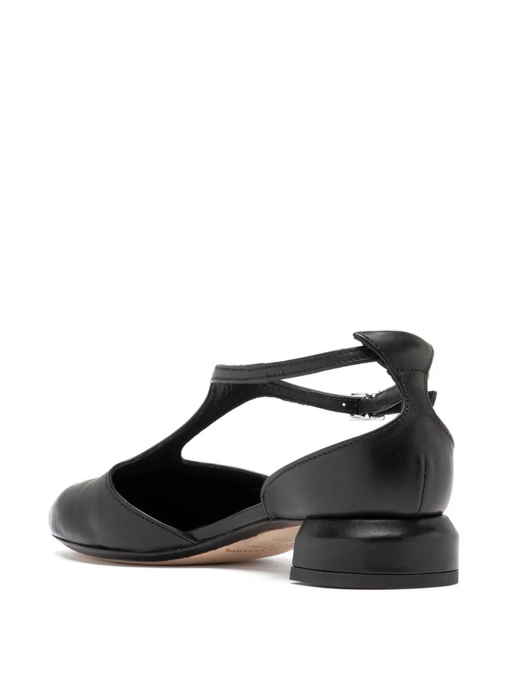 Officine Creative Sage leren pumps met T-bandje Zwart