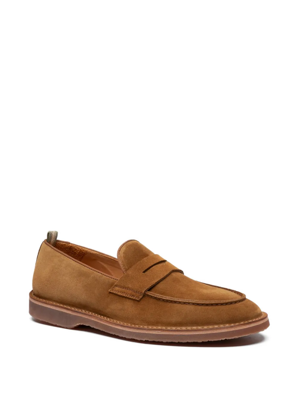 Officine Creative Kent leren loafers Bruin