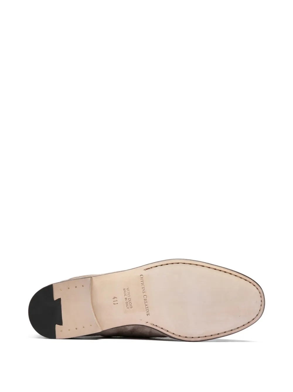 Officine Creative Licht leren loafers Beige