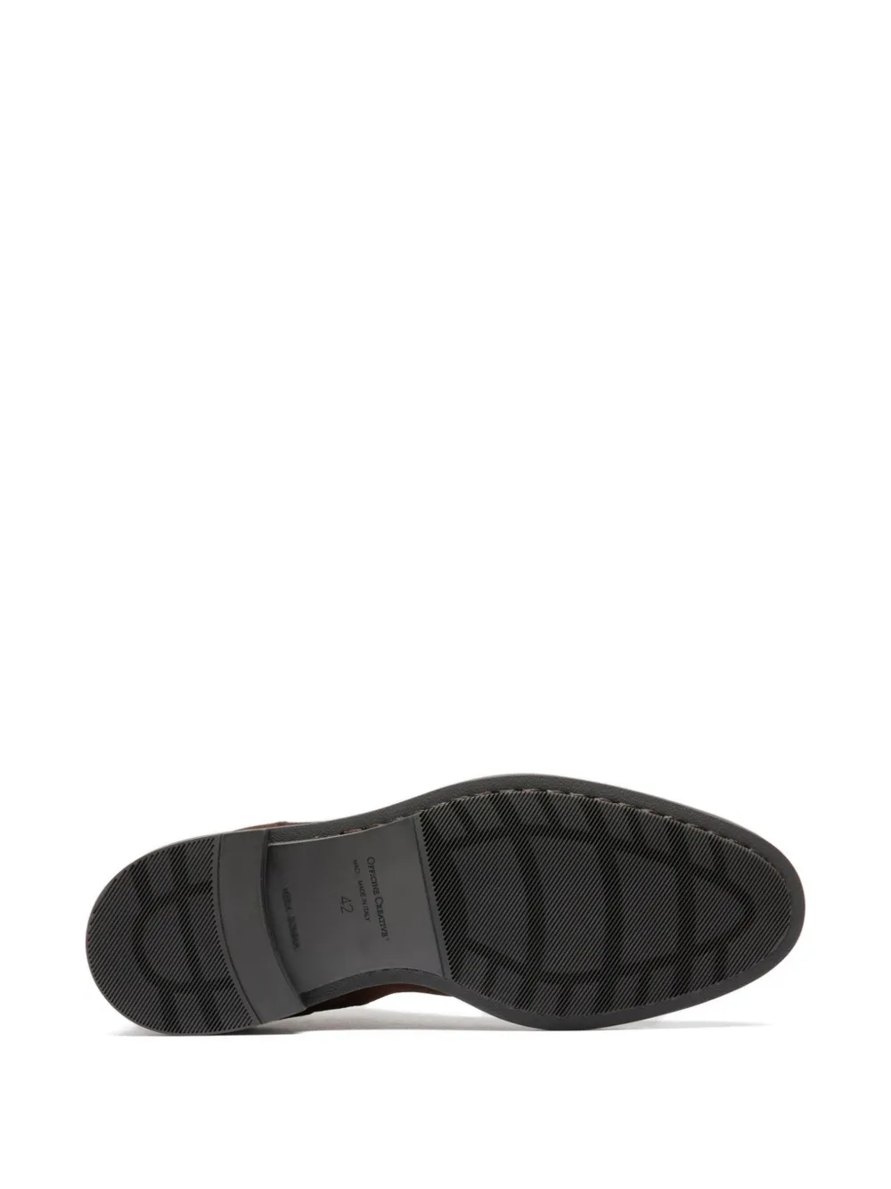 Officine Creative Silent 003 leren enkellaarzen Bruin