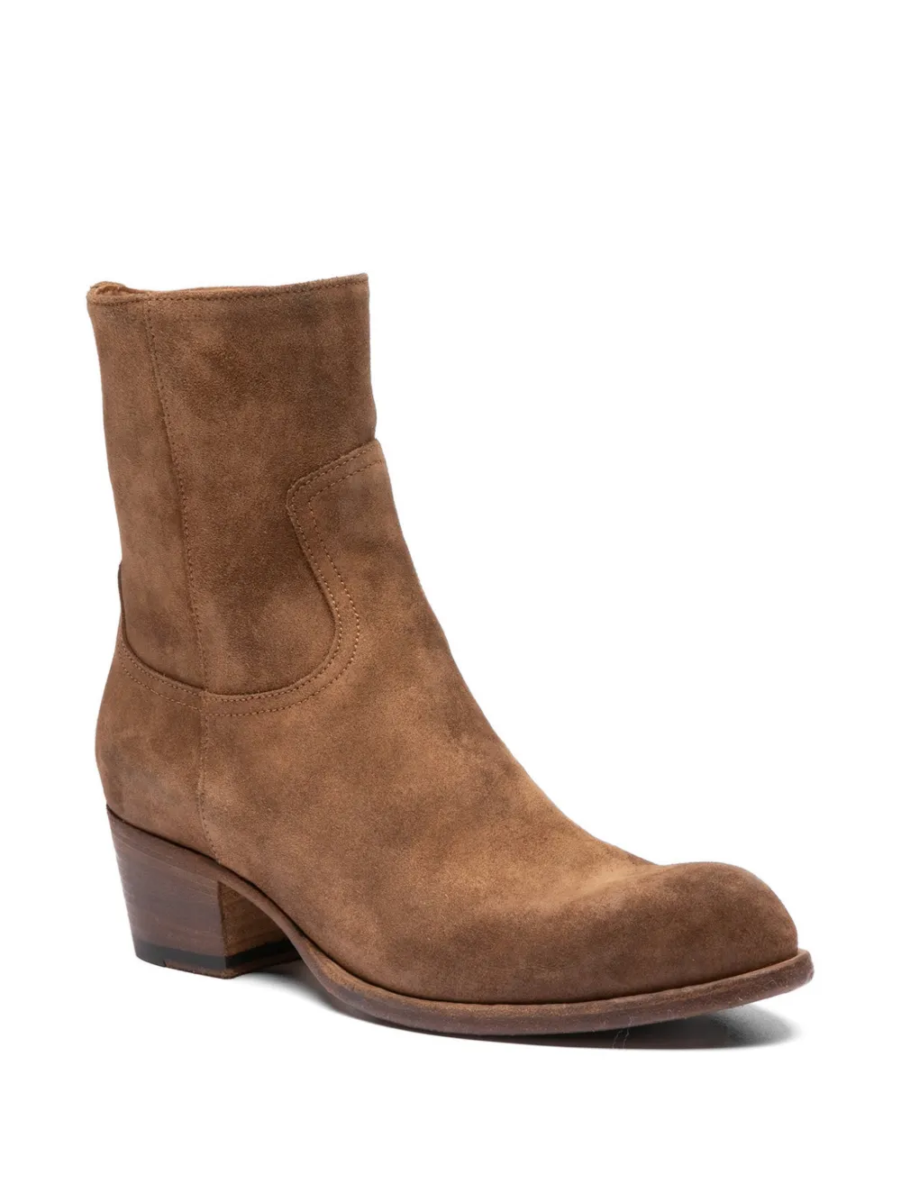 Officine Creative Wade leren laarzen met rits Bruin