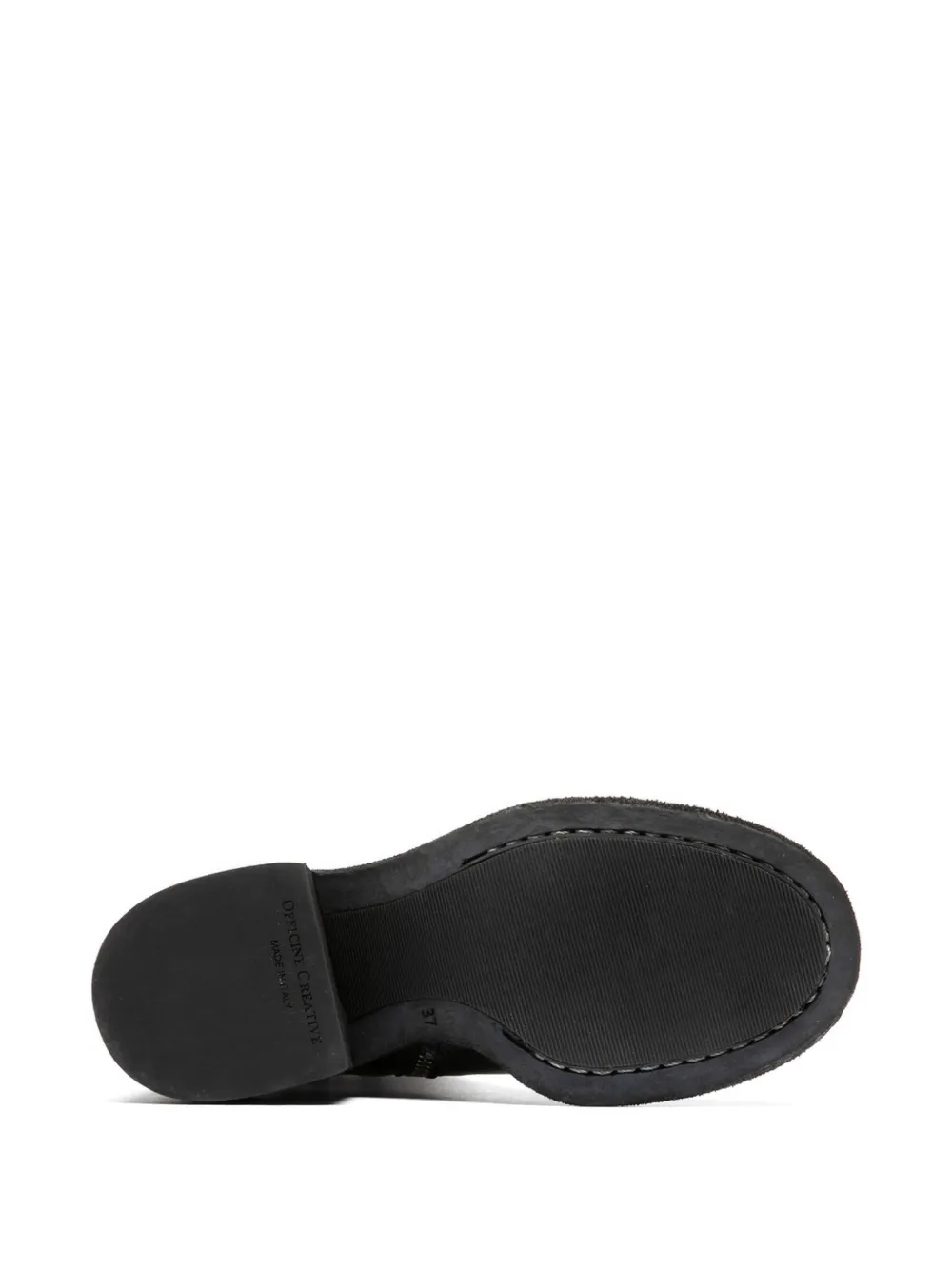 Officine Creative Leren laarzen met rits Zwart