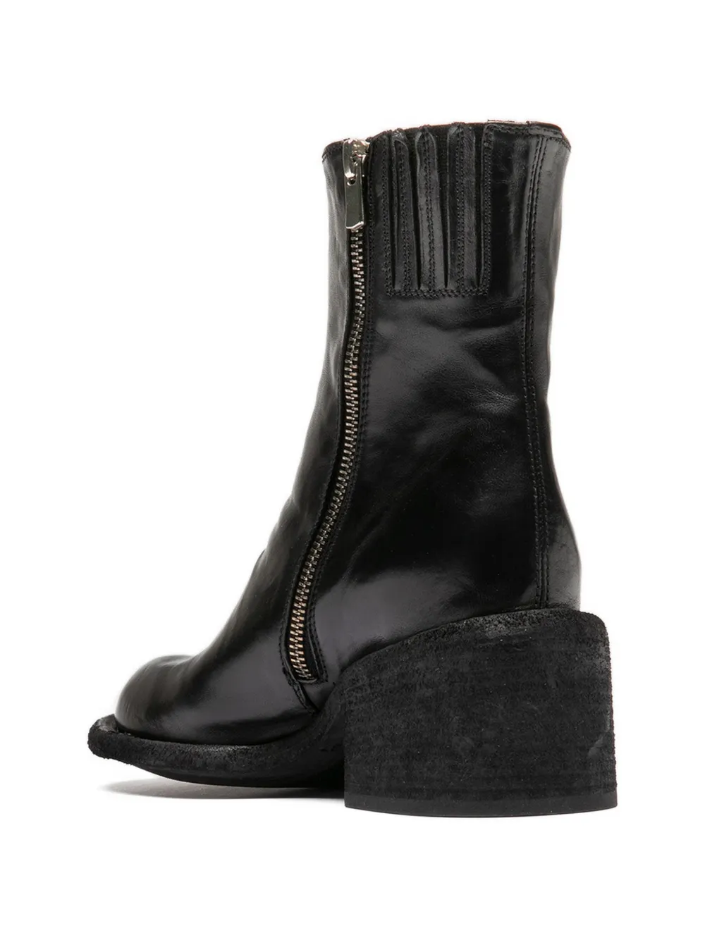 Officine Creative Leren laarzen met rits Zwart