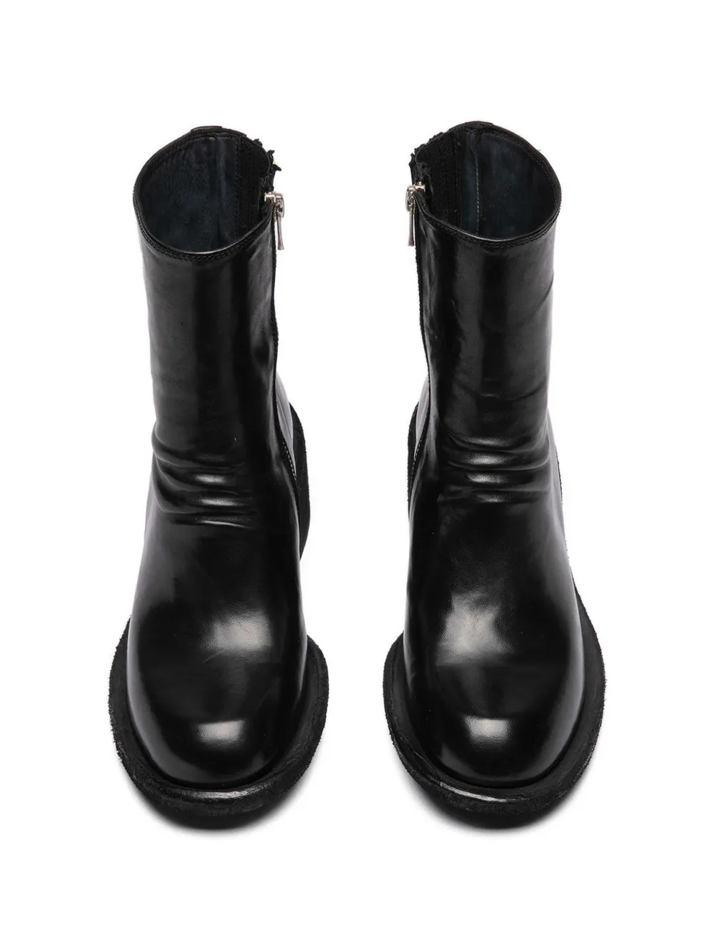 Officine Creative Leren laarzen met rits Zwart