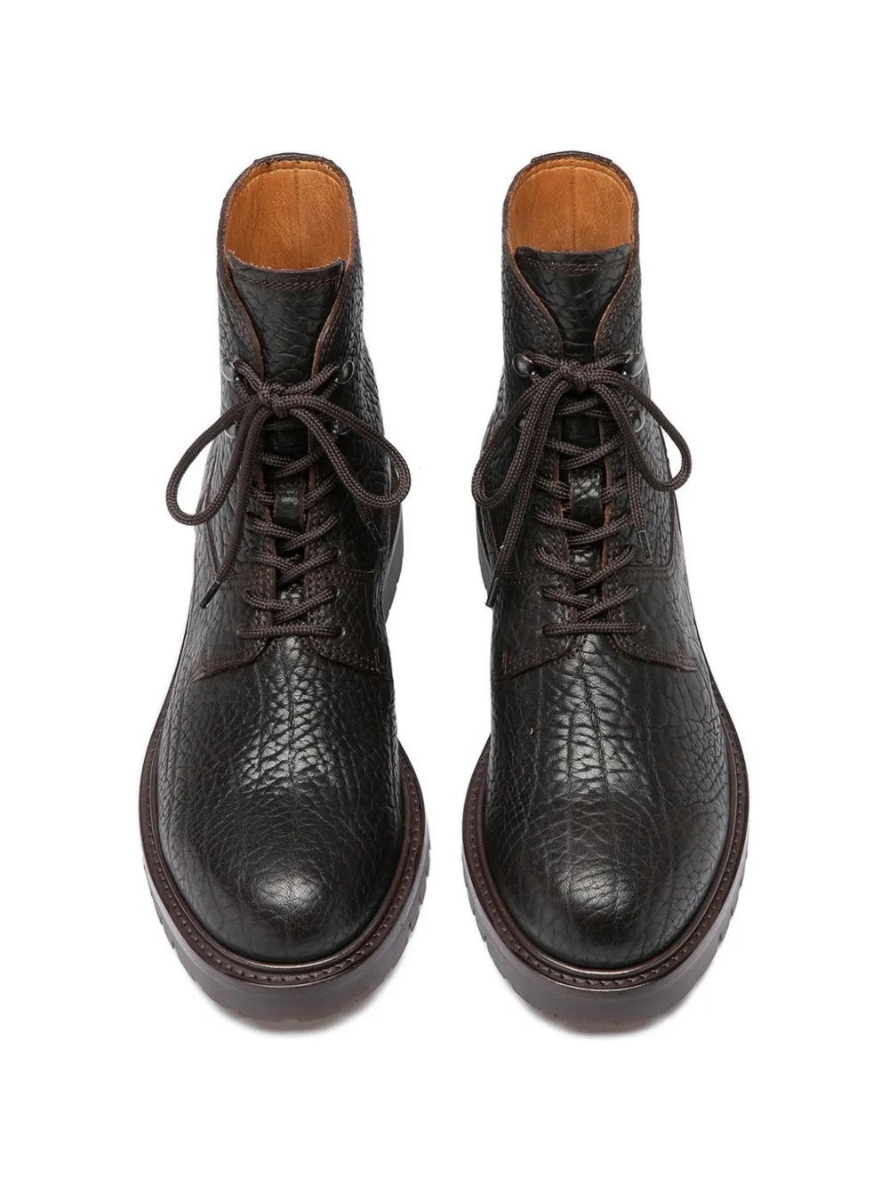 Officine Creative Leren veterlaarzen Bruin