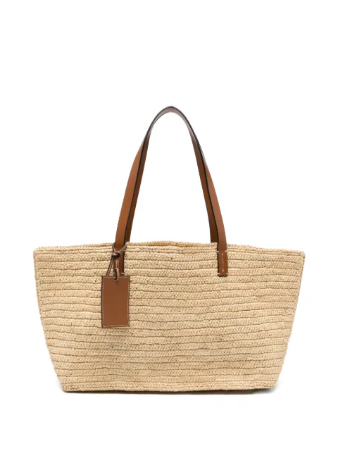 Manebi raffia tote bag