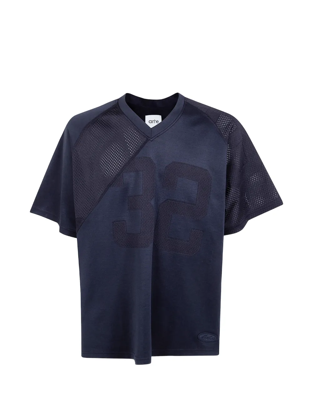 Arte Antwerp mesh-panelled jersey T-shirt - Blu