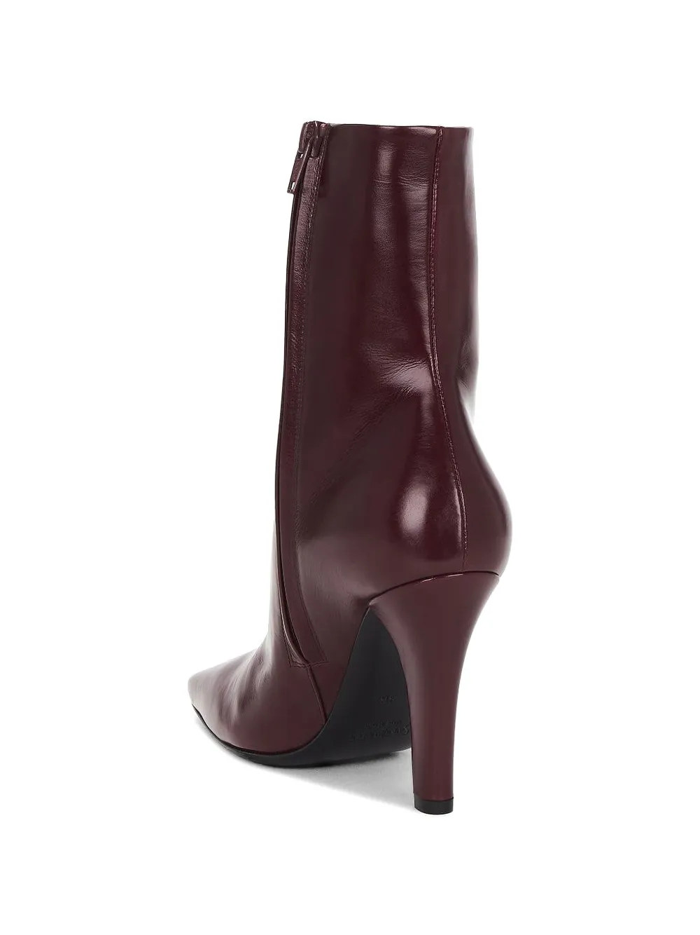 Saint Laurent Jill leather ankle boots Rood