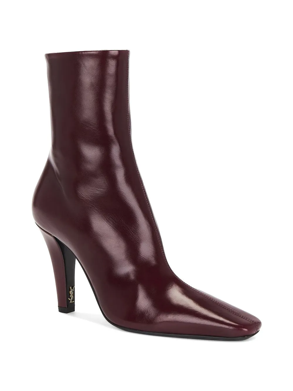Saint Laurent Jill leather ankle boots Rood