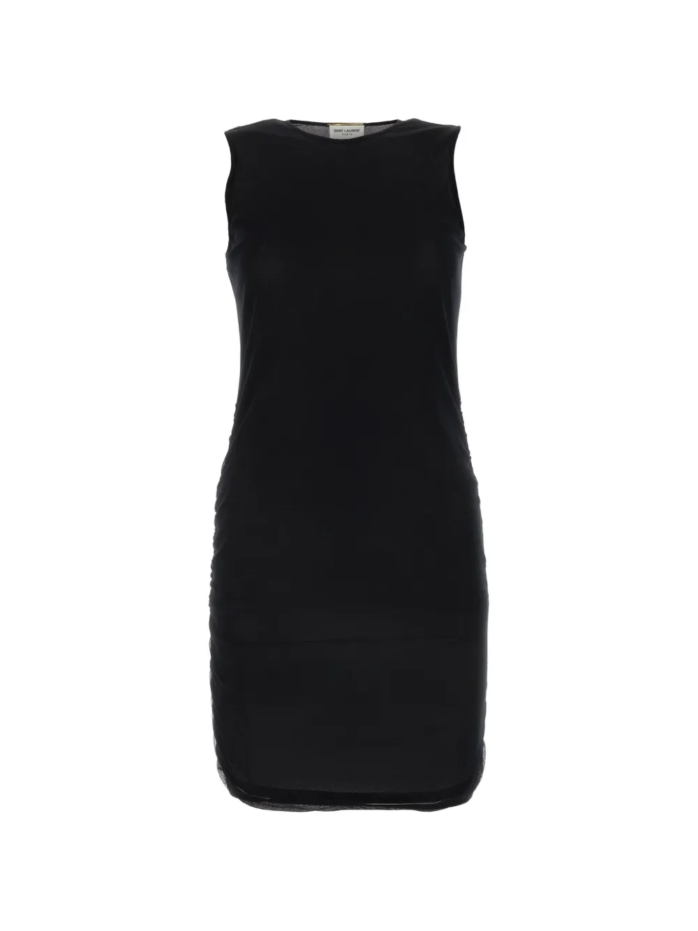 Saint Laurent tulle tank mini dress - Schwarz