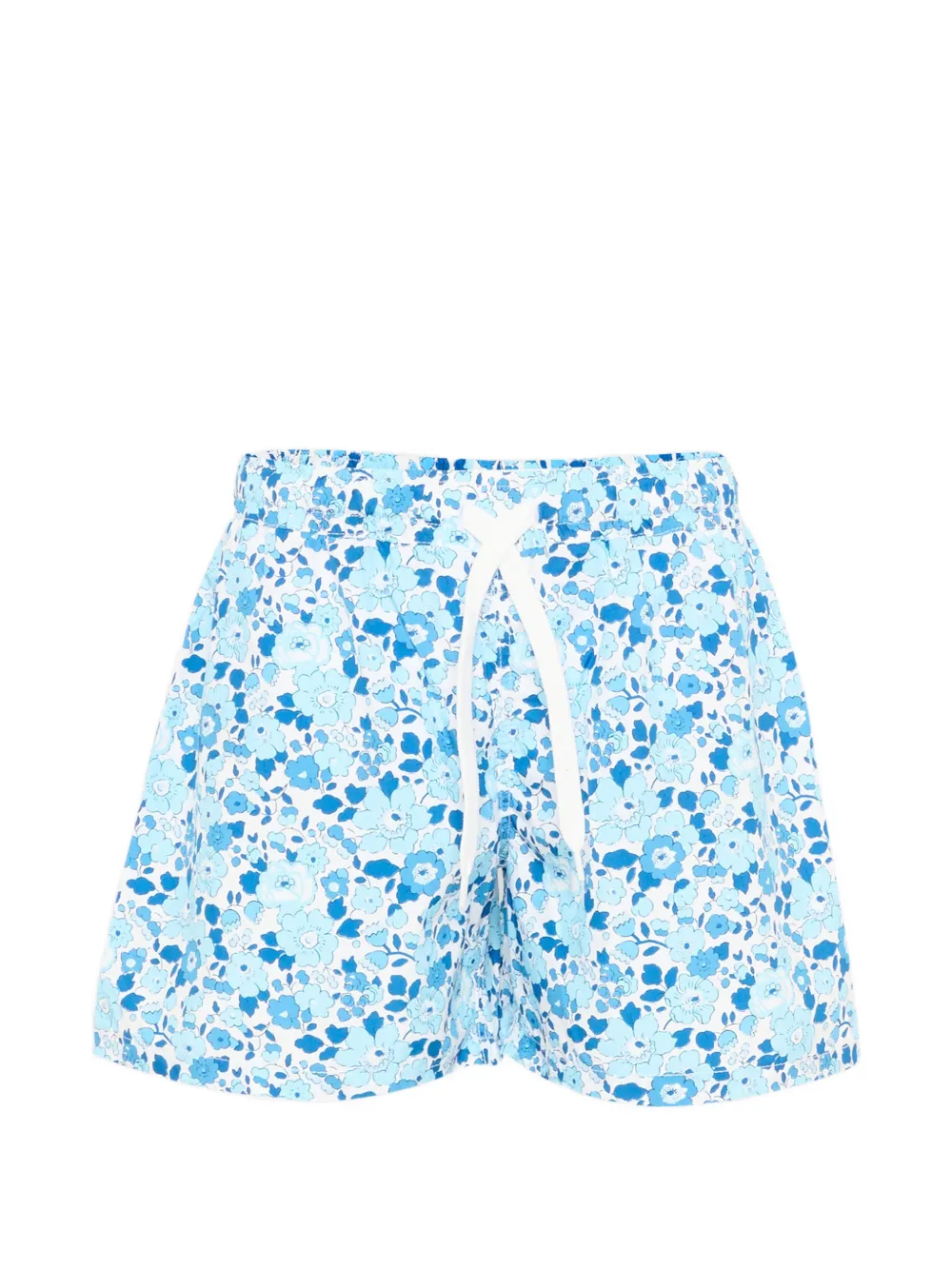 Pesciolino Rosso Kids floral-print swim shorts - Blue